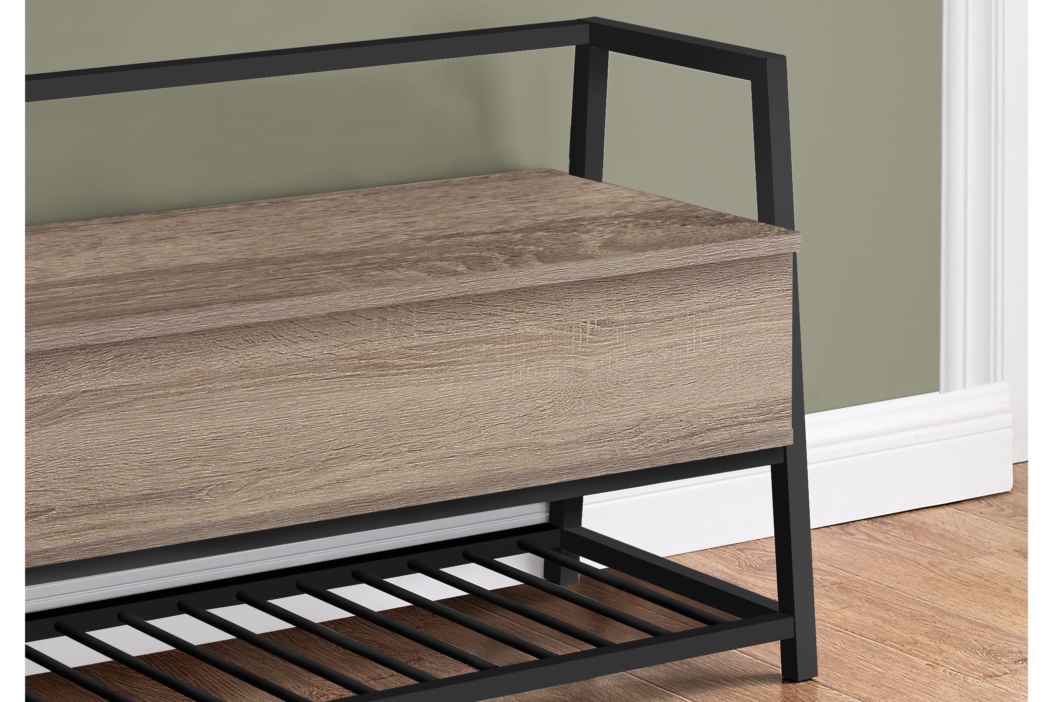 Kiowa 42" Taupe Storage Bench