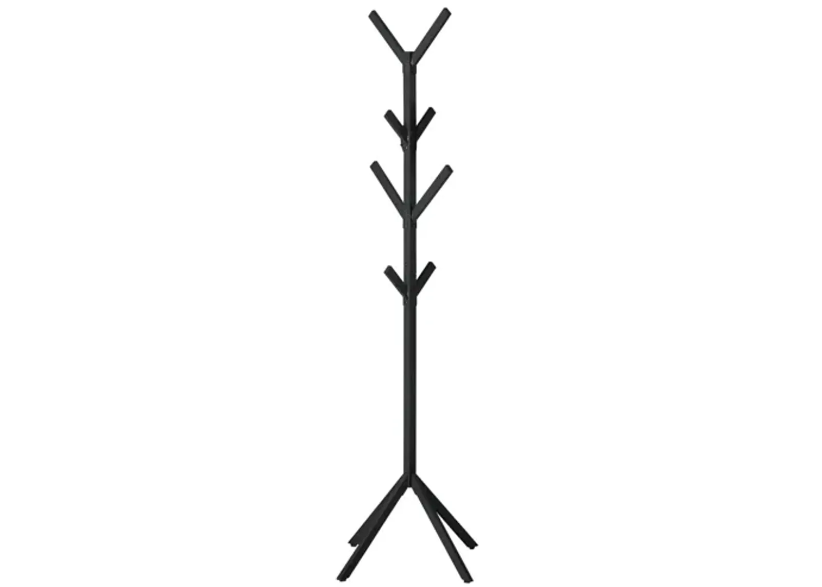 Coat Rack - 70"H / Black Metal