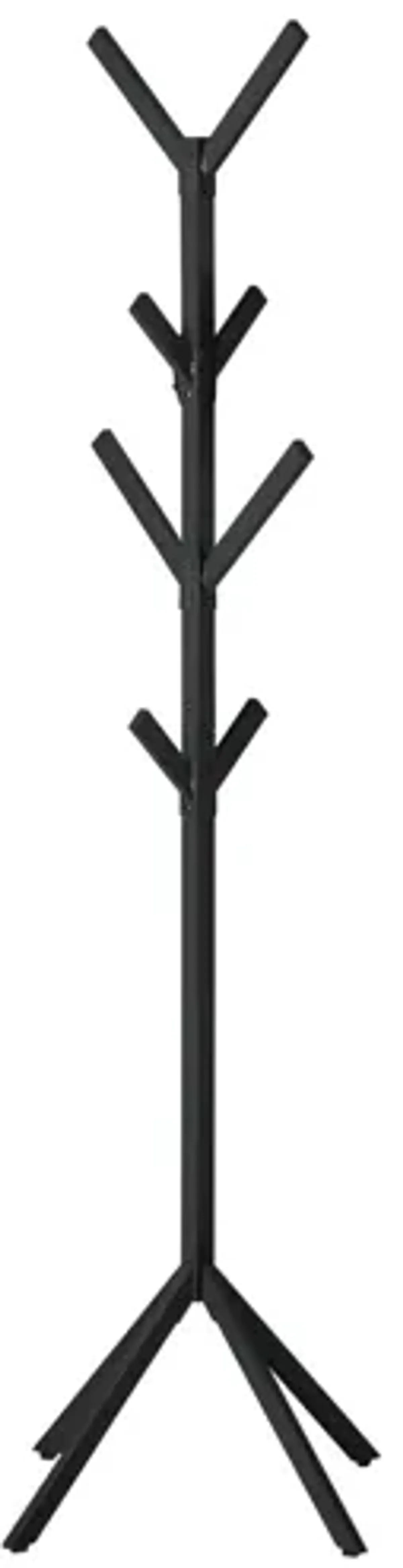 Coat Rack - 70"H / Black Metal