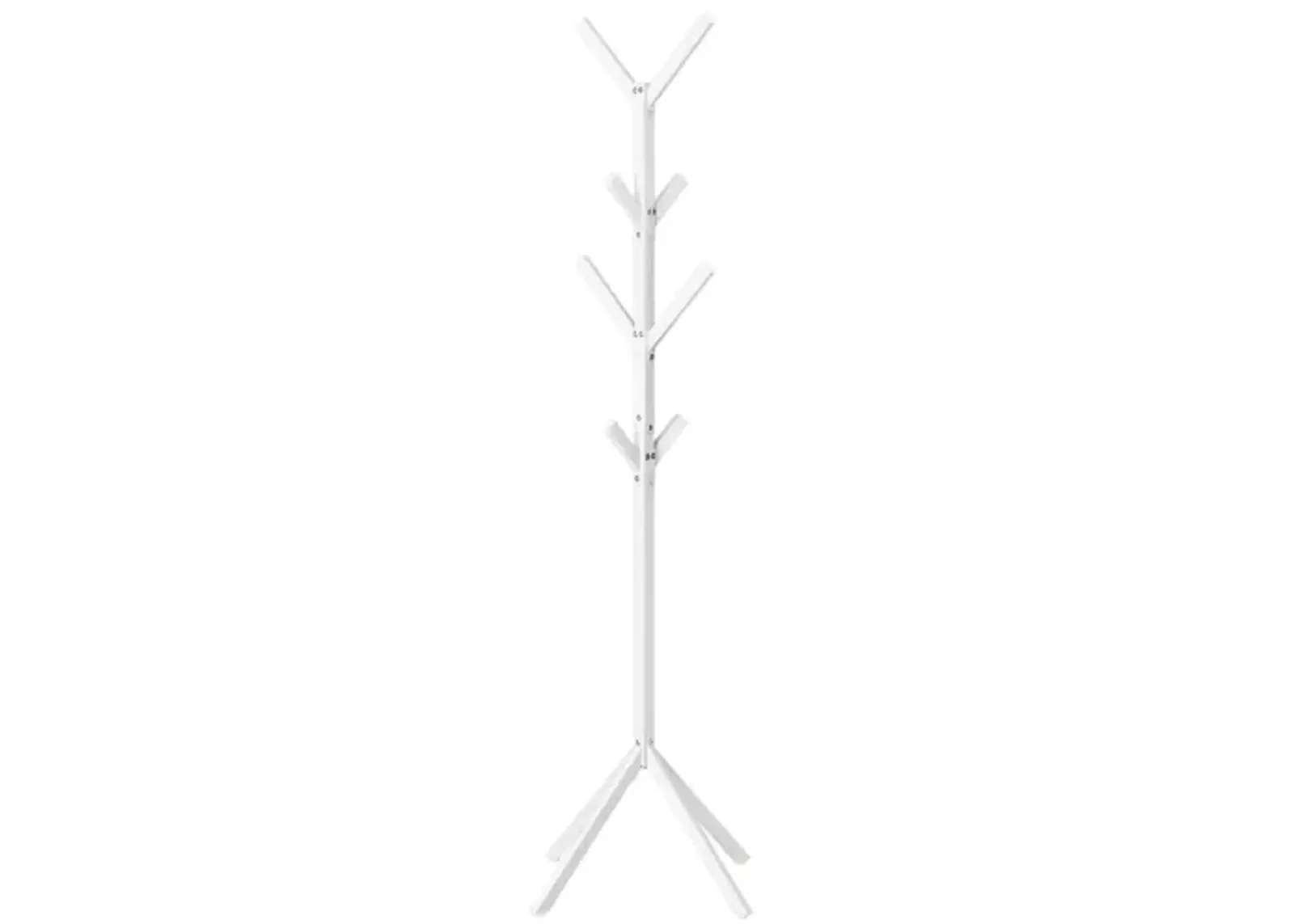 White Metal Coat Rack