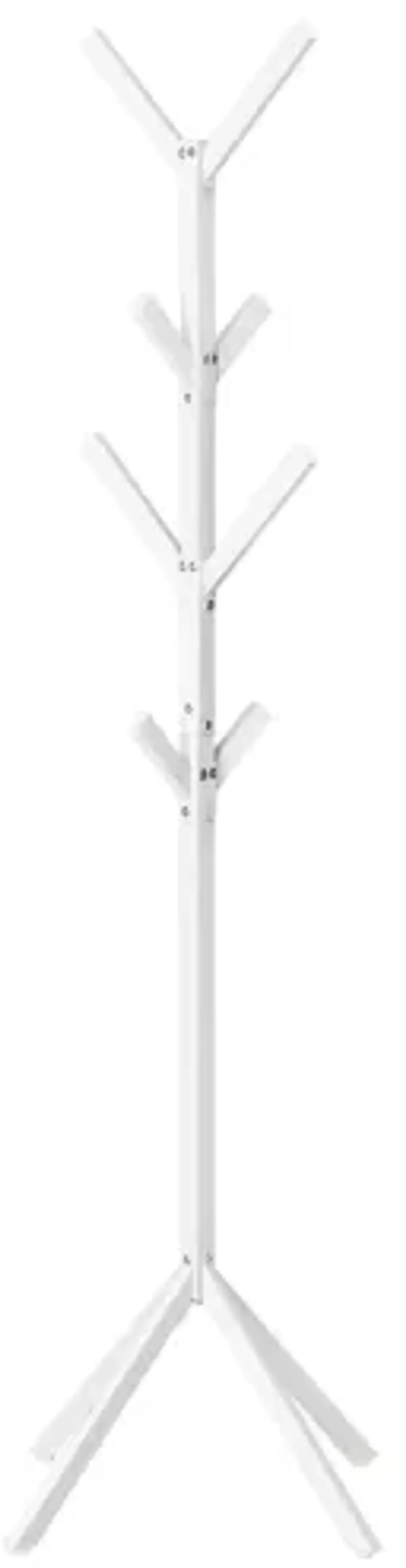 White Metal Coat Rack