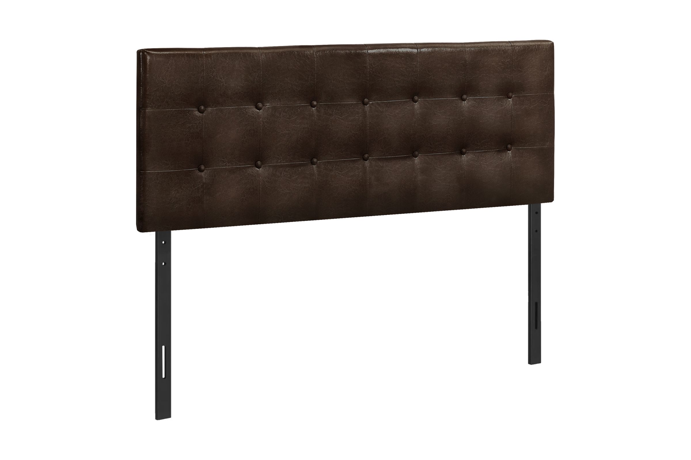 Brown LeatherLook Queen Headboard