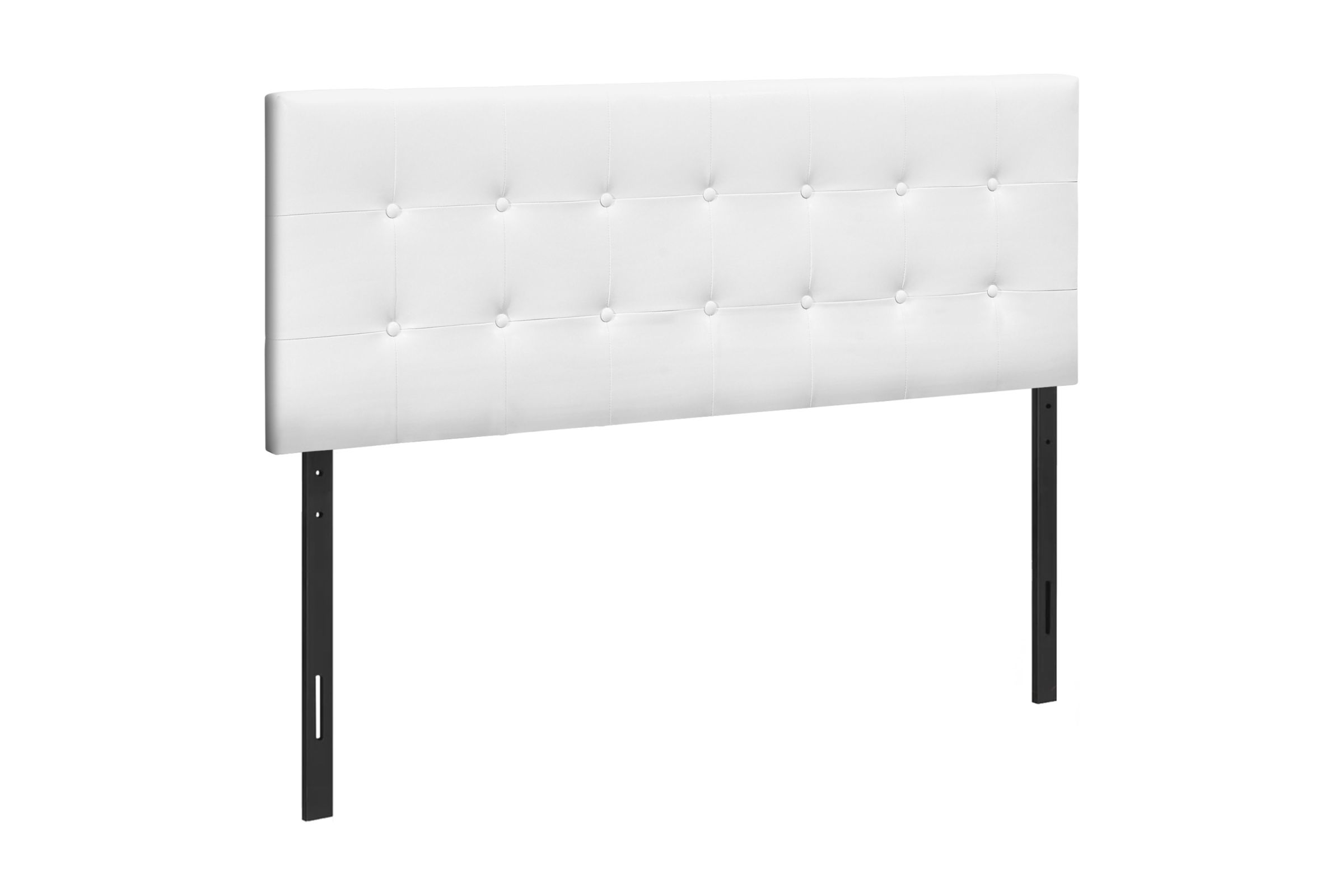 Garren White Faux Leather Queen Headboard