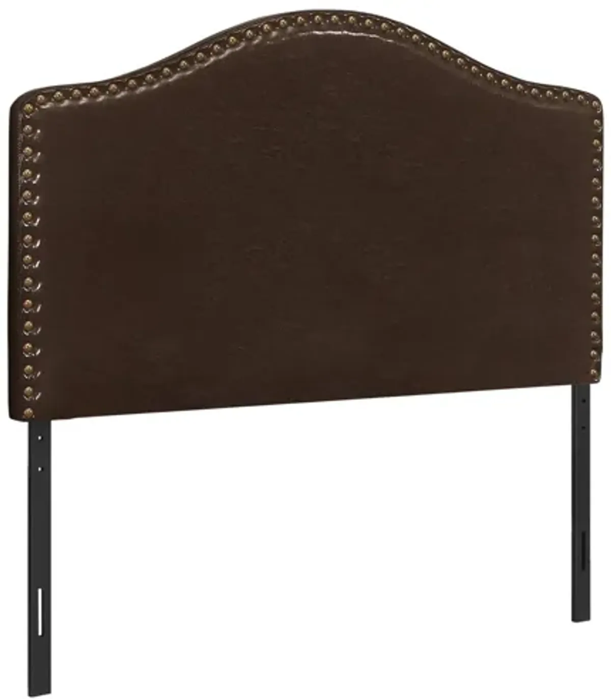 Wolfe Brown Faux Leather Twin Headboard