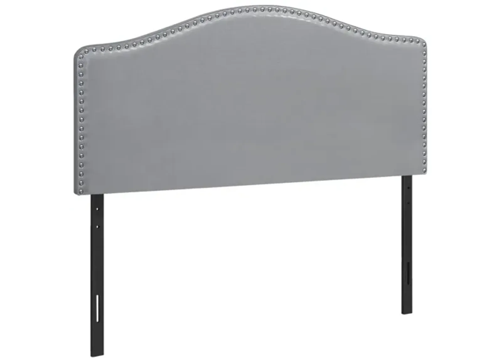 Wolfe Grey Faux Leather Full Headboard