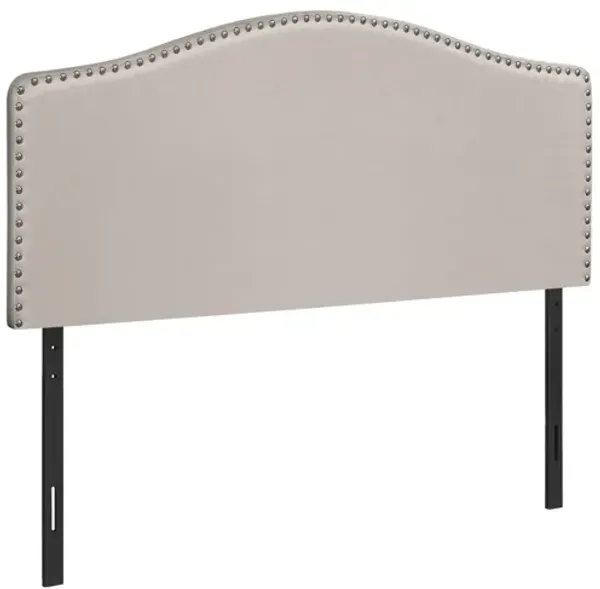 Wolfe Beige Linen Queen Heaboard