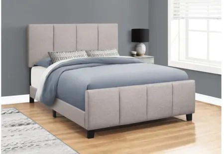 Bed - Queen Size / Grey Linen