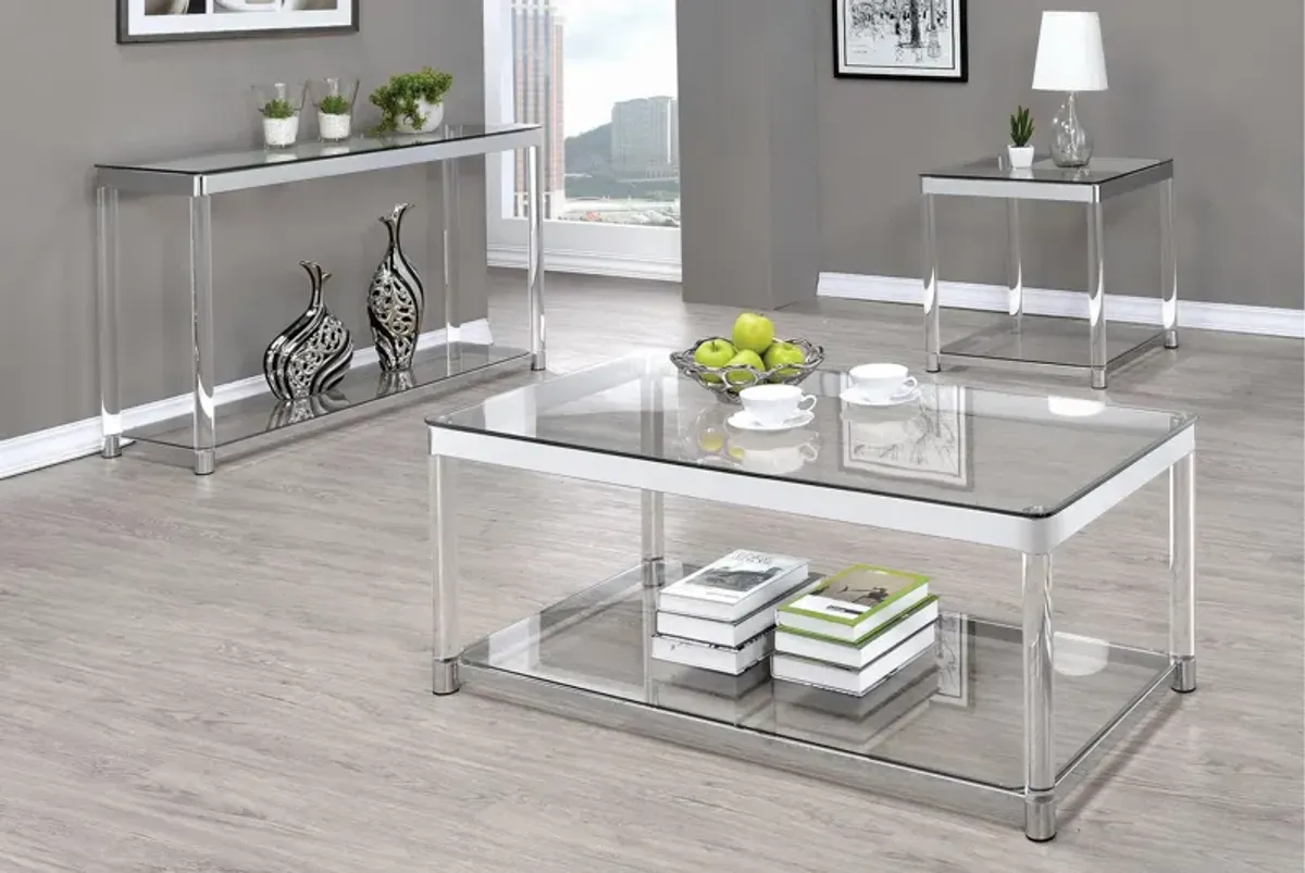 Claude Glass End Table