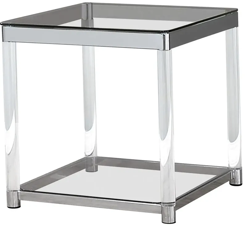 Claude Glass End Table