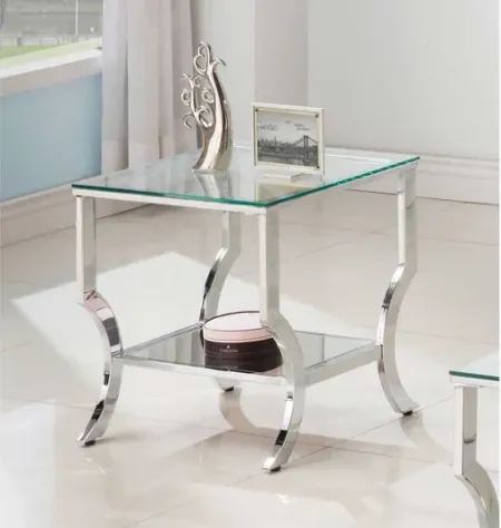 Lily End Table with Mirror