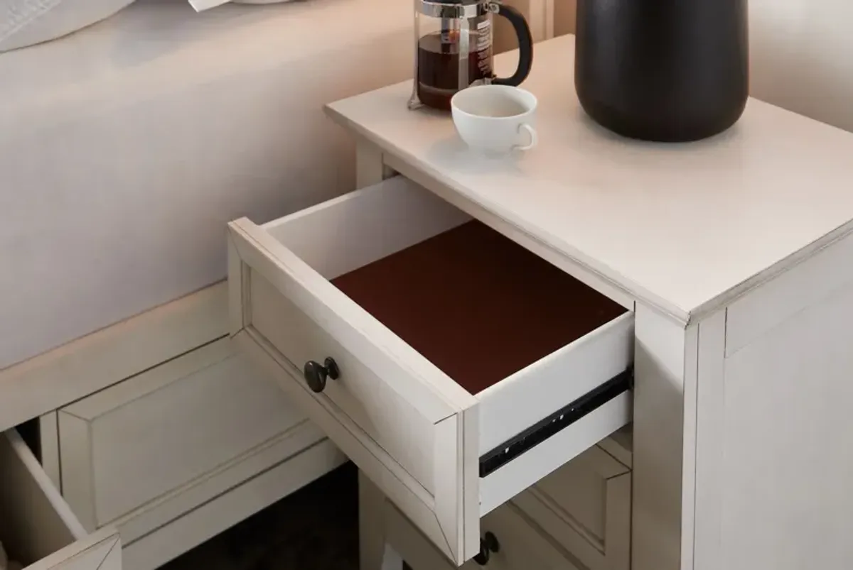 San Mateo White Nightstand