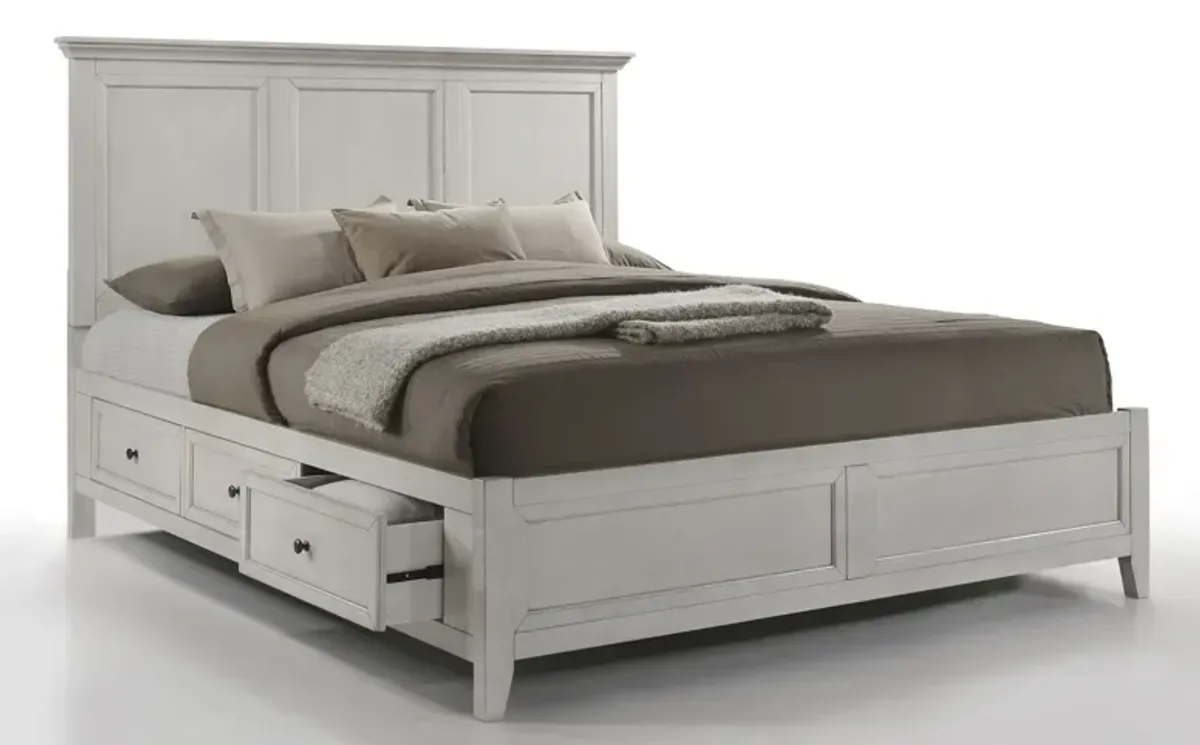 San Mateo 5-Piece White Queen Storage Bedroom Set