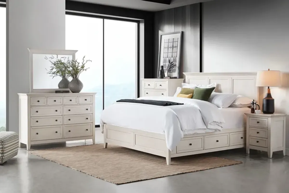 San Mateo 5-Piece White Queen Storage Bedroom Set