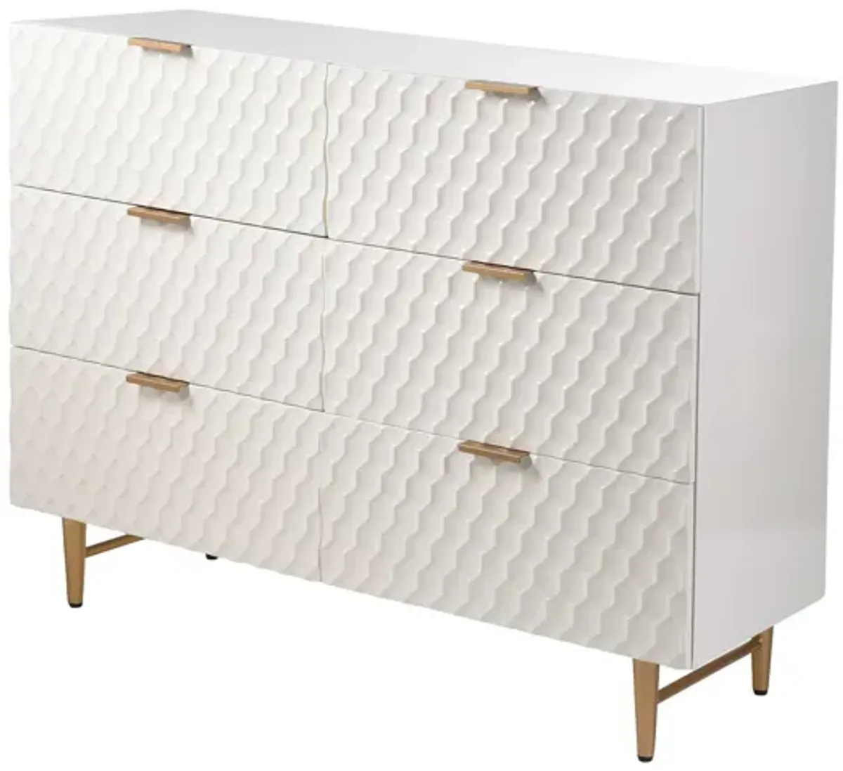 Cream Textured Dresser