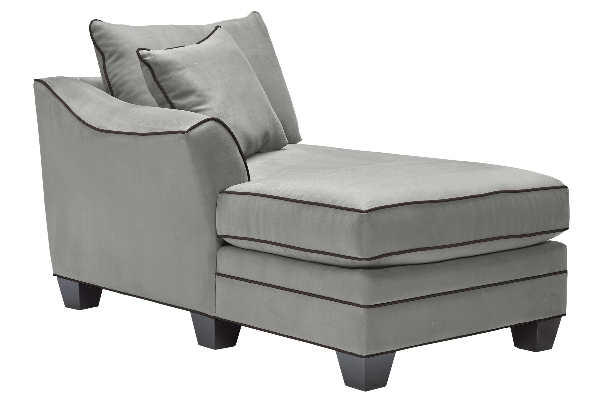 Dylan Grey 3Piece Chaise Sectional with Right Arm Facing Cuddler