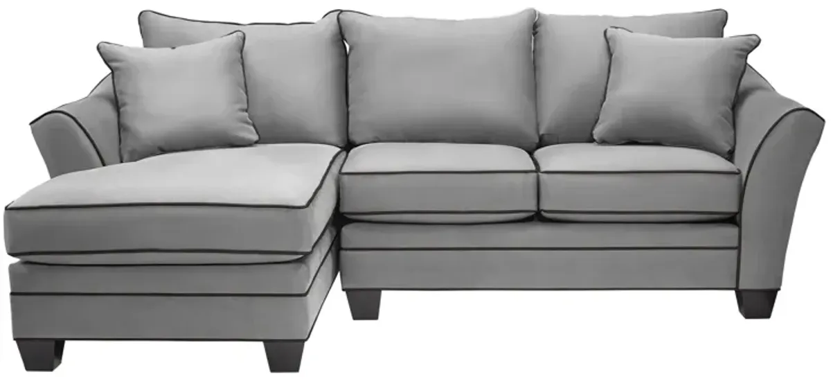 Dylan Grey 2-Piece Sectional with Left Arm Facing Chaise