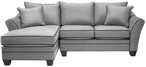 Dylan Grey 2-Piece Sectional with Left Arm Facing Chaise