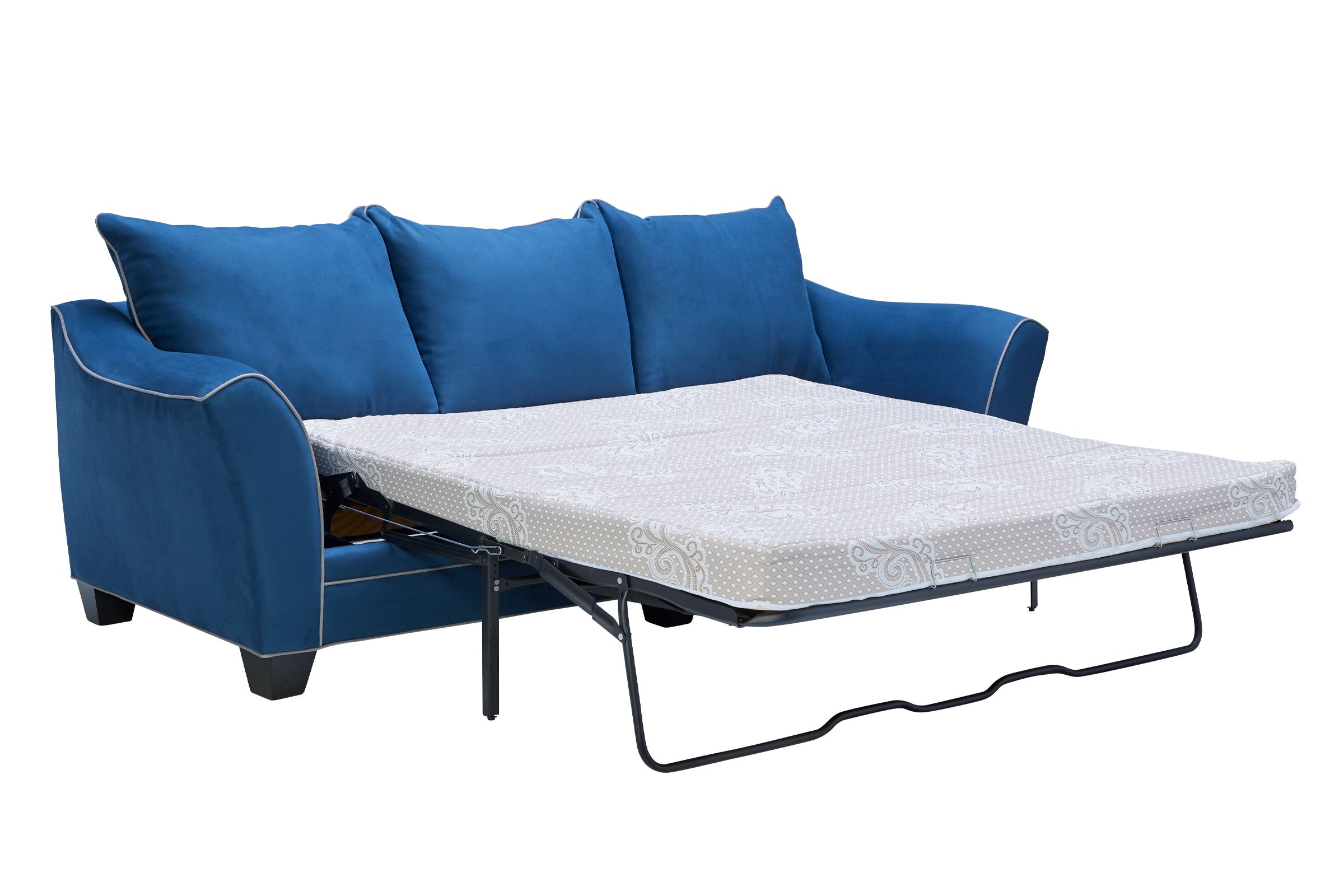 Dylan Blue Queen Sleeper Sofa