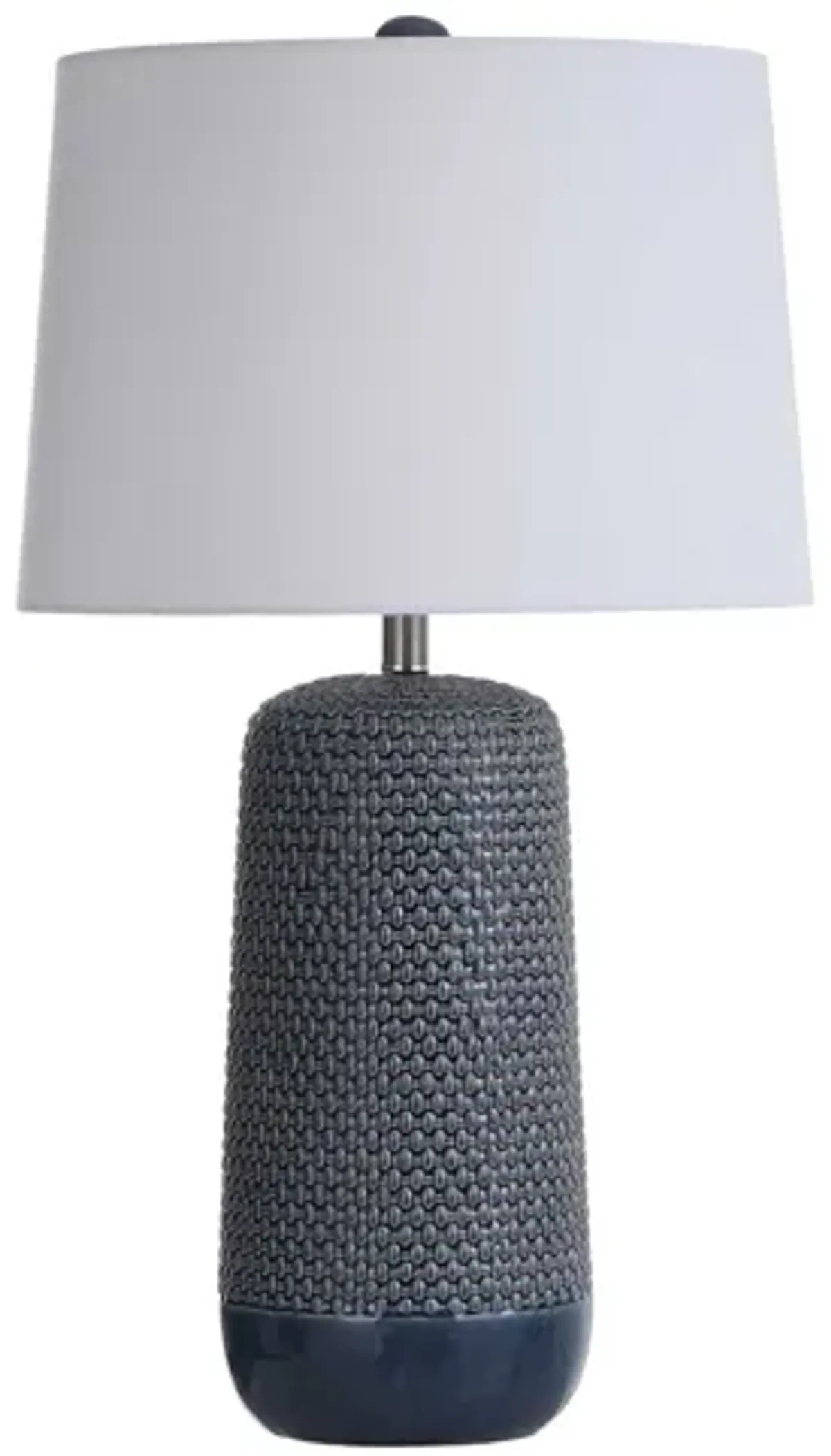 Blue Ceramic Woven Lamp