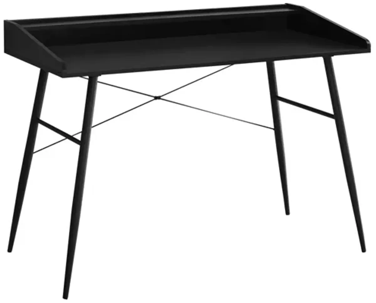 Black Metal 48" Computer Desk