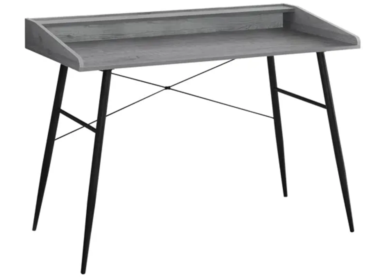 Black Metal & Grey 48" Computer Desk