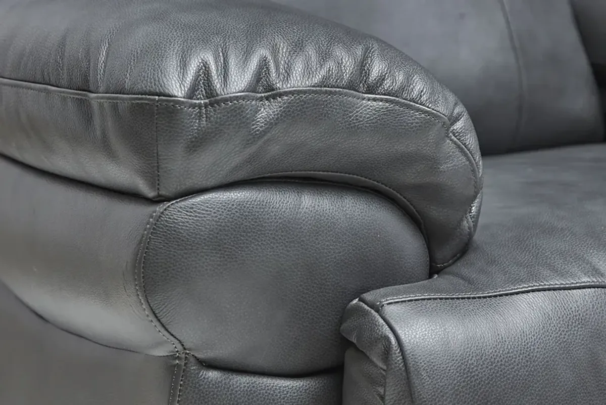 Vega Leather Triple Power Recliner with Heat & Massage