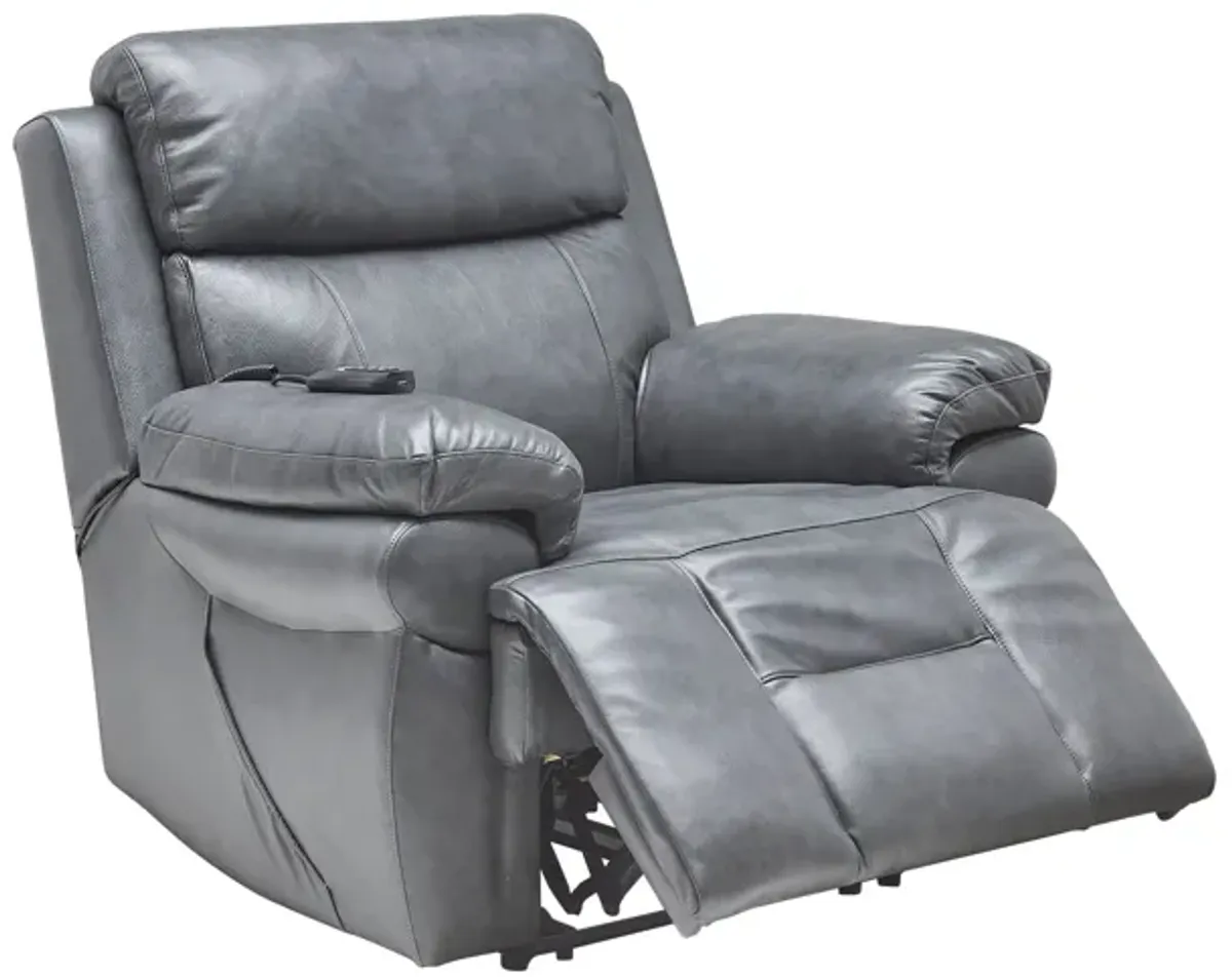 Vega Leather Triple Power Recliner with Heat & Massage