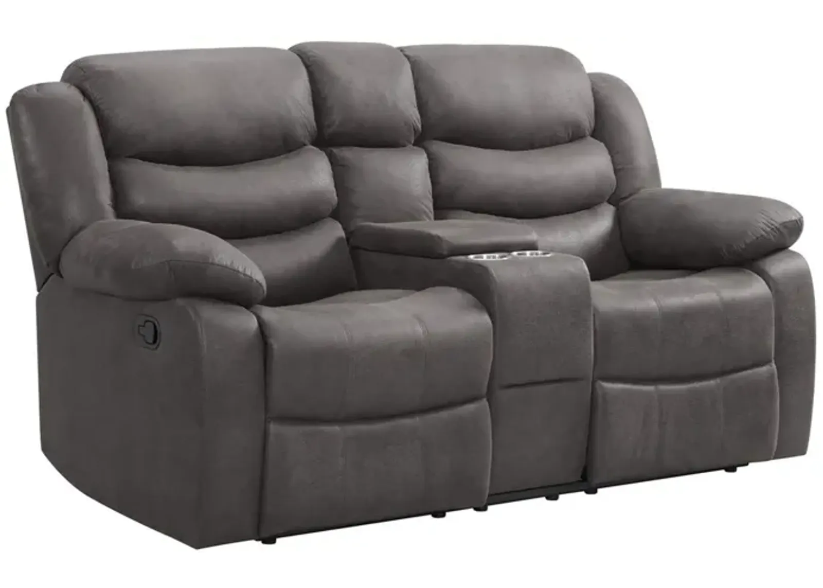 Sparta Shadow Reclining Console Loveseat