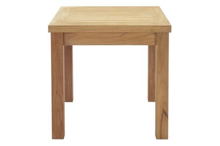 Marina Outdoor Patio Teak Side Table in Natural