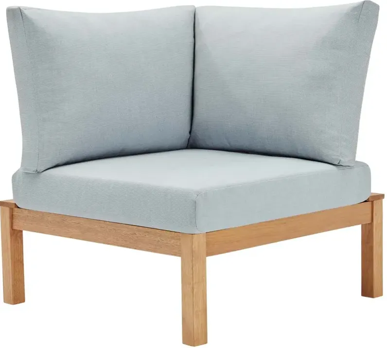 Freeport Karri Wood Sectional Sofa Outdoor Patio Corner Chair in