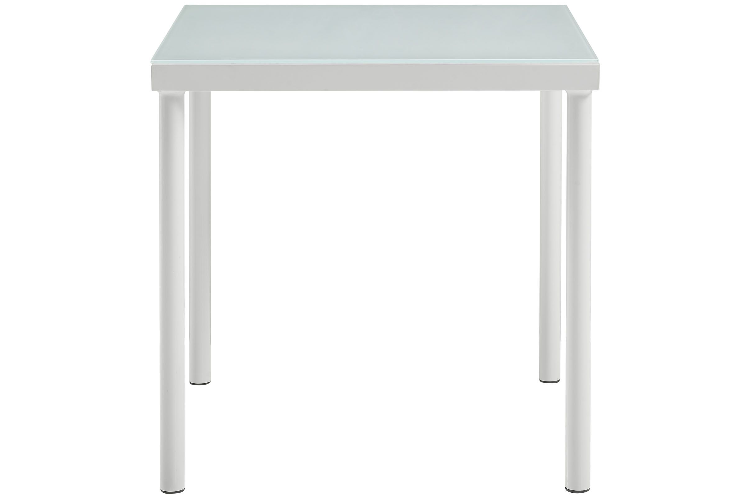 Harmony Outdoor Patio Aluminum Side Table in White