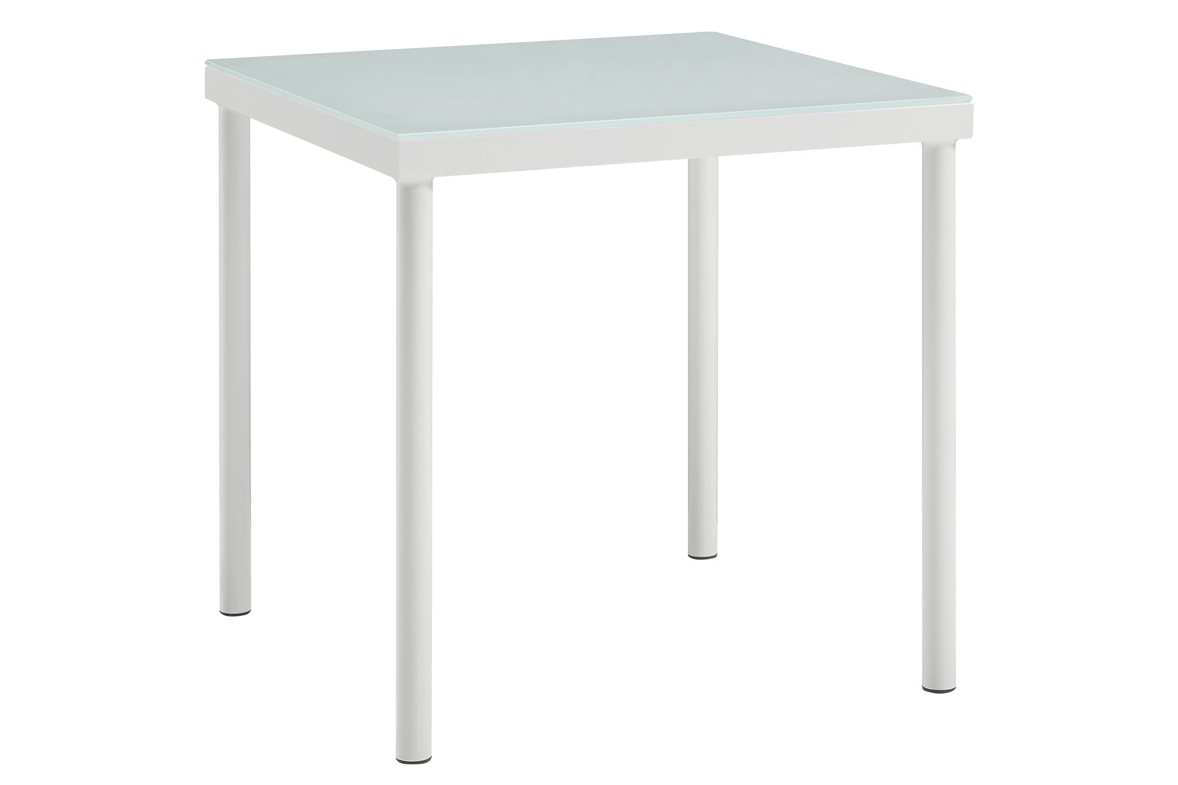 Harmony Outdoor Patio Aluminum Side Table in White