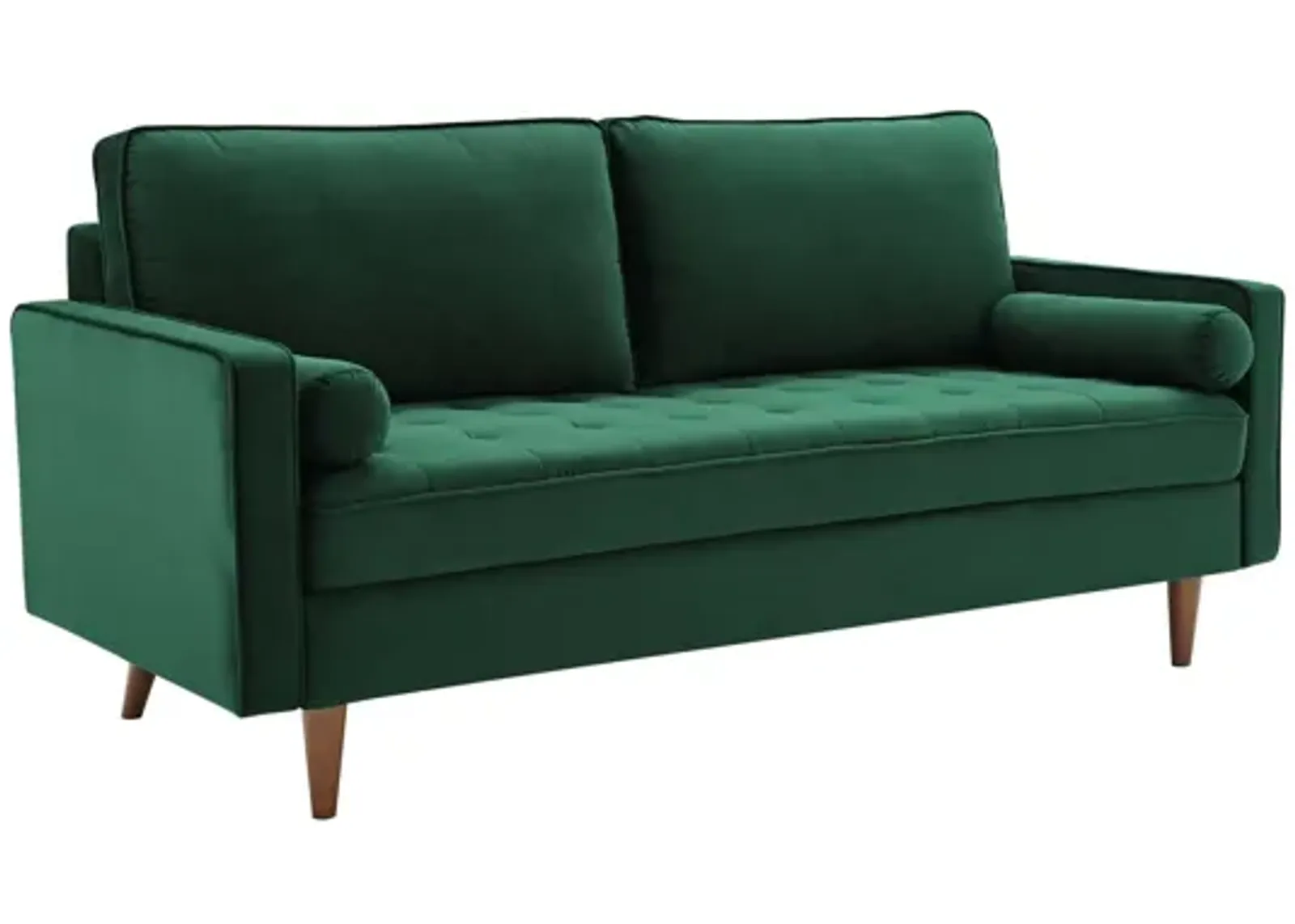 Valour Performance Velvet Sofa in Green