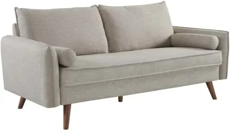 Revive Upholstered Fabric Sofa in Beige