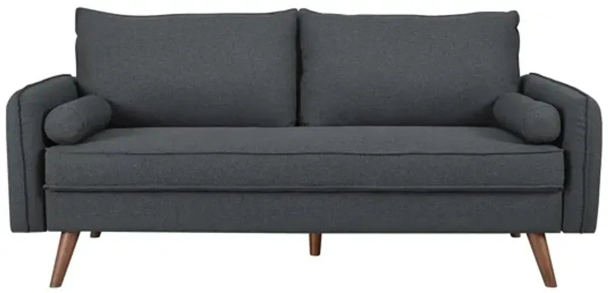 Revive Upholstered Fabric Sofa in Gray