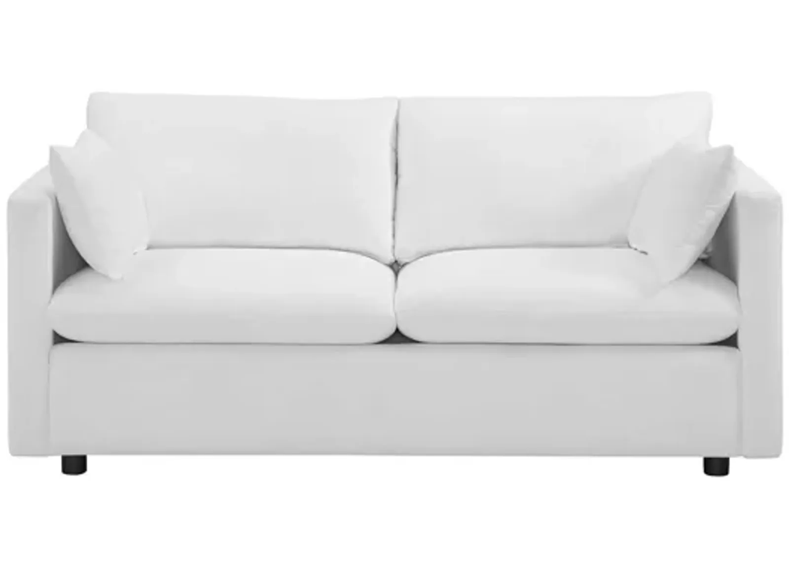 Activate Upholstered Fabric Sofa in White