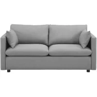 Activate Upholstered Fabric Sofa in Light Gray