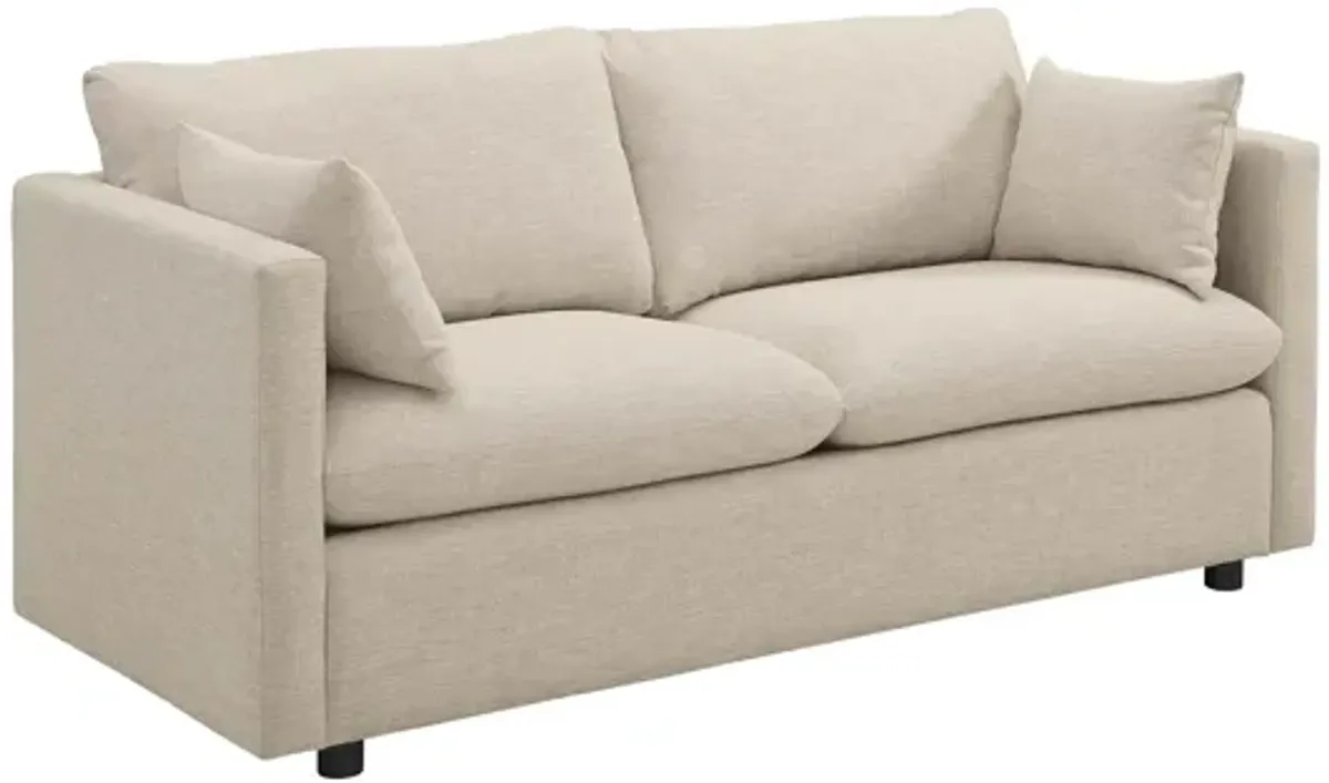 Activate Upholstered Fabric Sofa in Beige