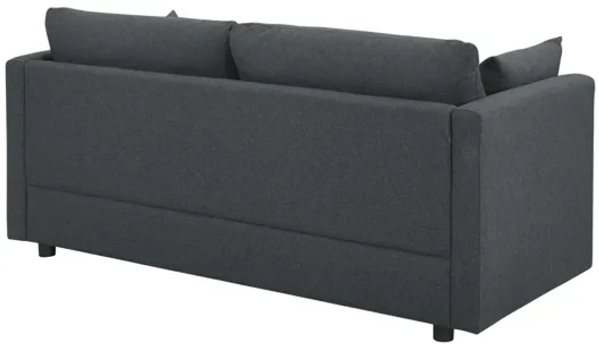 Activate Upholstered Fabric Sofa in Gray