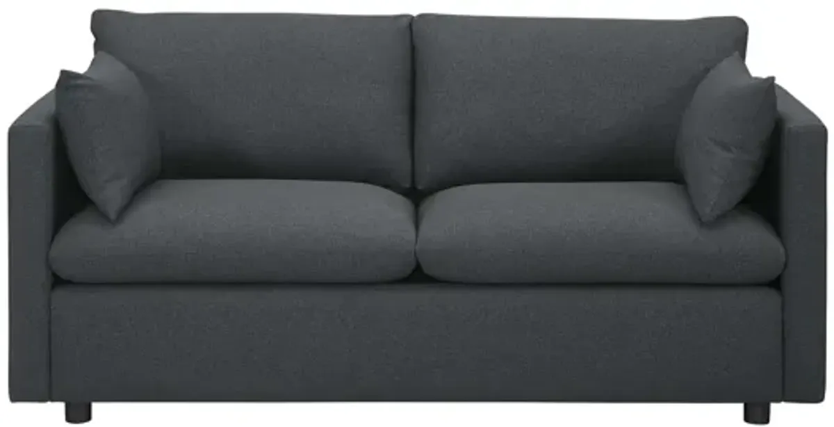 Activate Upholstered Fabric Sofa in Gray