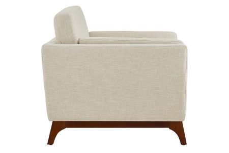 Chance Upholstered Fabric Armchair in Beige