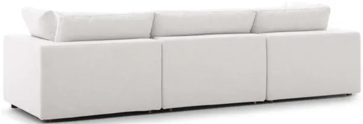 Commix Down Filled Overstuffed Sofa in Beige