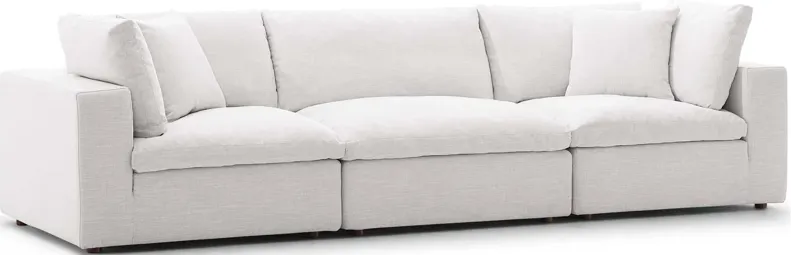 Commix Down Filled Overstuffed Sofa in Beige