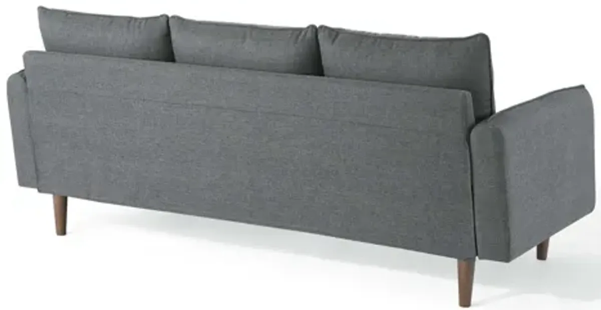 Revive Upholstered Reversible Chaise Sofa in Gray