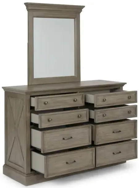 Walker Dresser with Mirror by homestyles