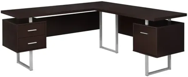 Computer Desk - 70"L / Espresso Left Or Right Facing
