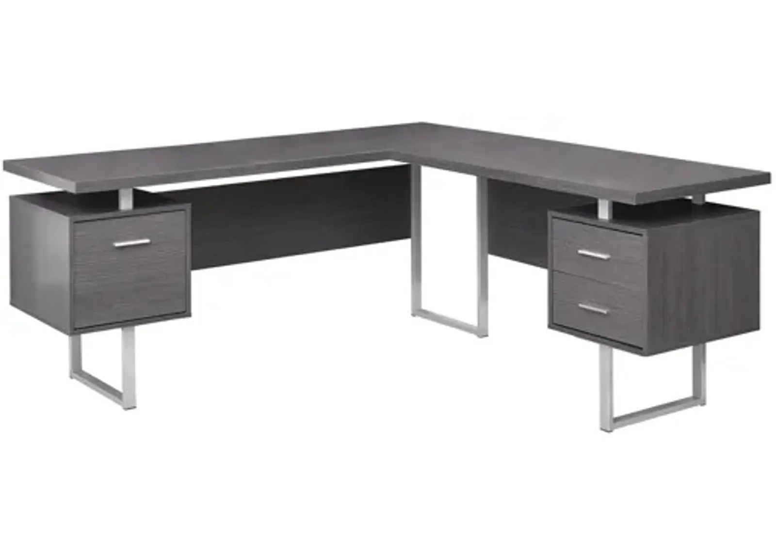 Grey 70" Computer Desk