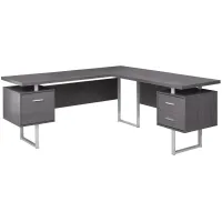 Grey 70" Computer Desk