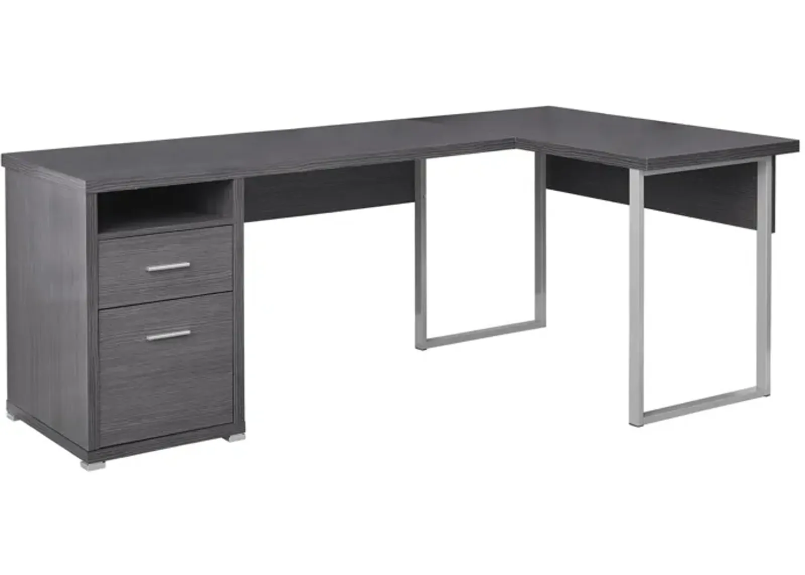 Computer Desk - 80"L / Grey Left Or Right Facing