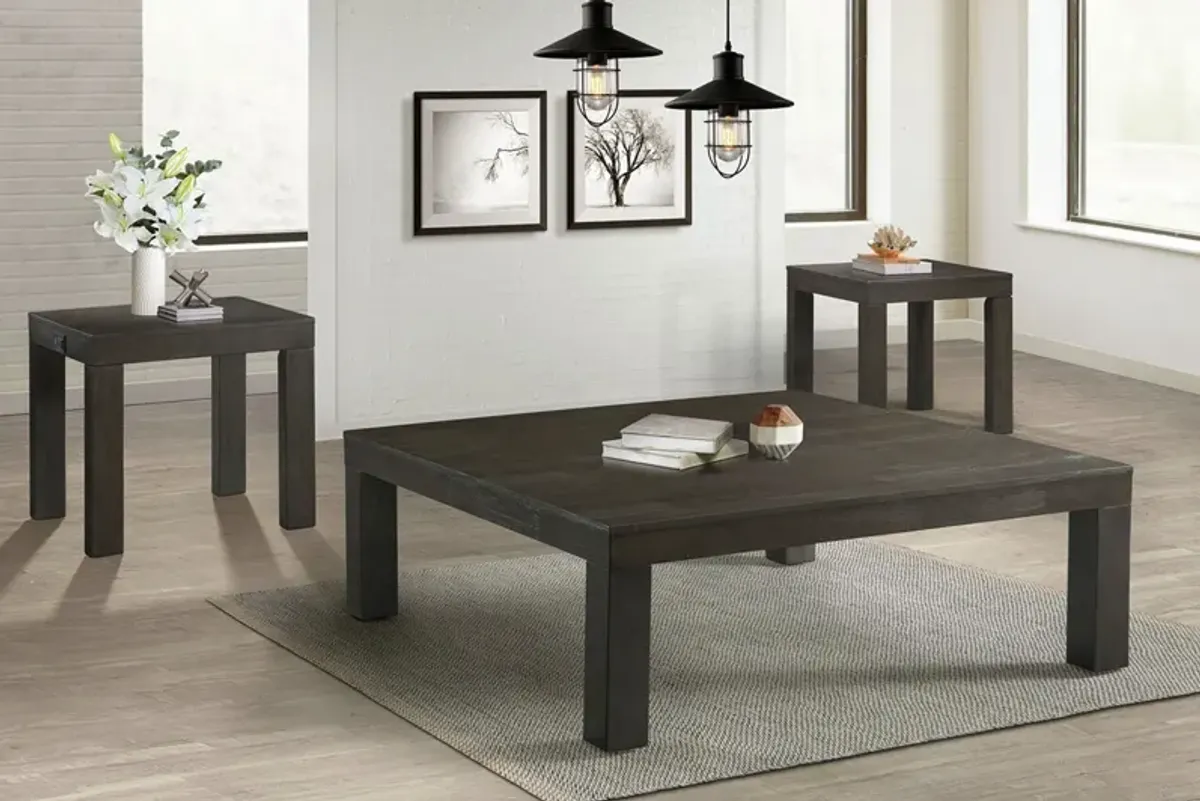 Square Coffee Table with Casters